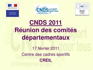 cnds 2011 r union des comit s d partementaux