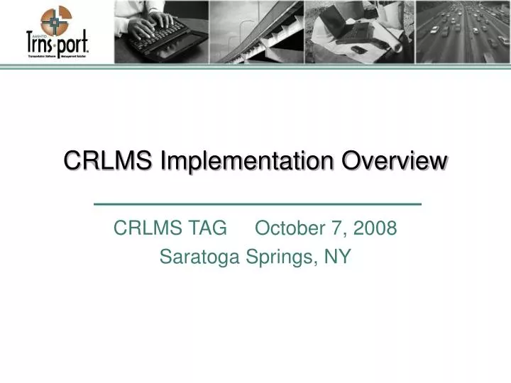crlms implementation overview