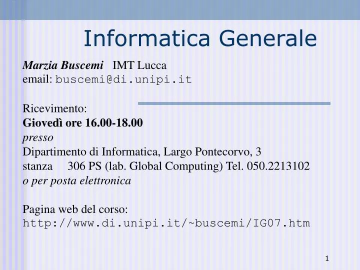 informatica generale