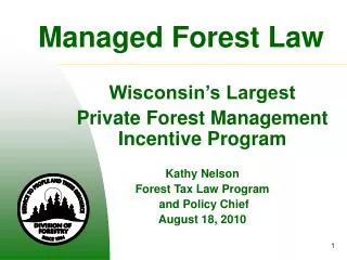 Managed Forest Law