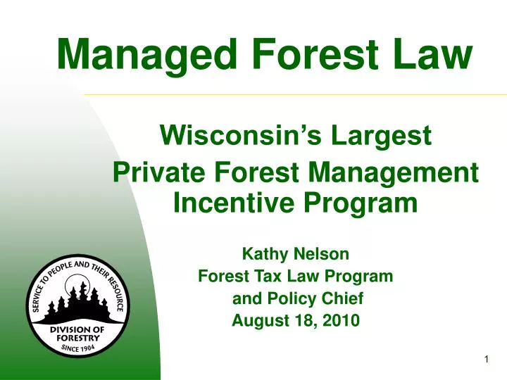 managed forest law