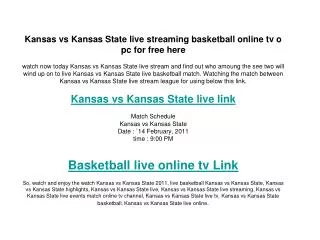 NCAA College Football: Kansas State vs Kansas Results and Sc