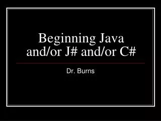 Beginning Java and/or J# and/or C#