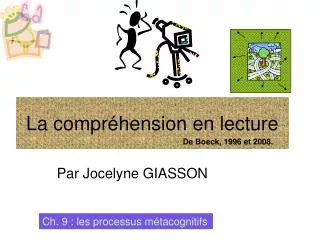 la compr hension en lecture