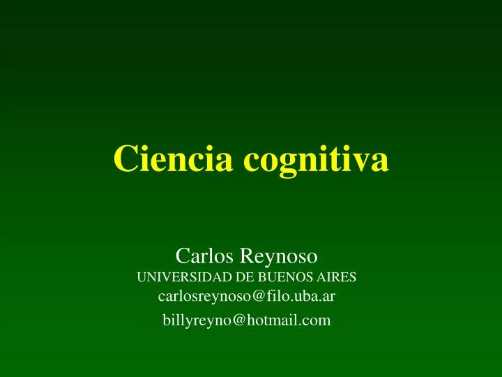 ciencia cognitiva