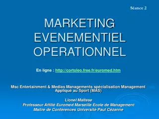 marketing evenementiel operationnel