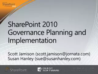 SharePoint 2010 Governance Planning and Implementation