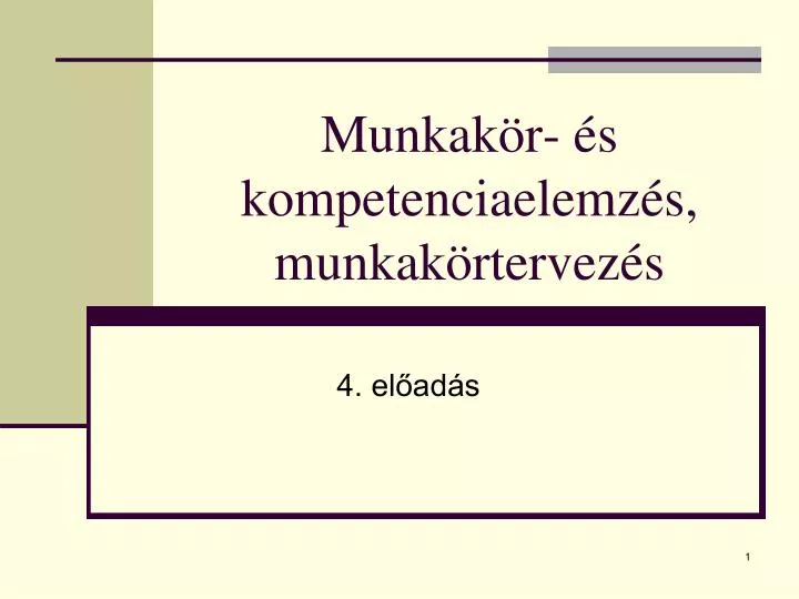 munkak r s kompetenciaelemz s munkak rtervez s