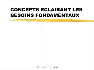concepts eclairant les besoins fondamentaux