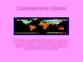 calentamiento global