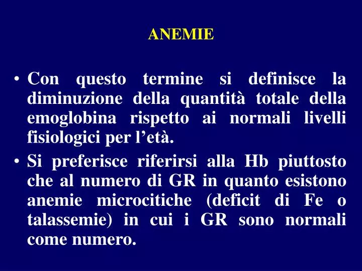 anemie