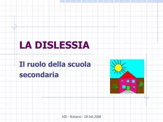la dislessia