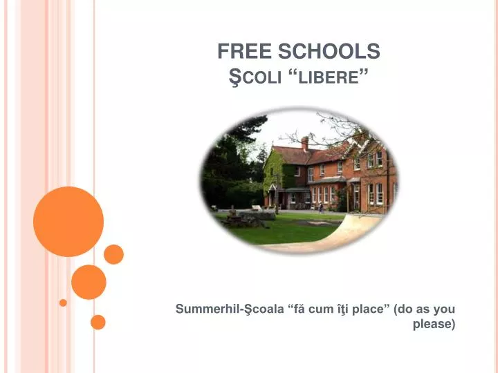 free schools coli libere