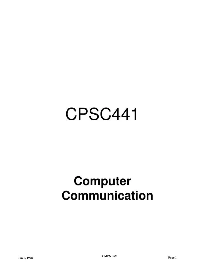 cpsc441