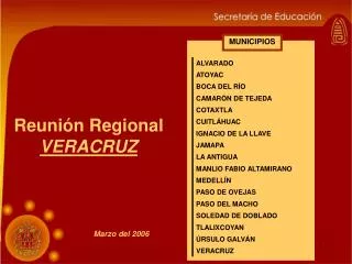 Reunión Regional VERACRUZ