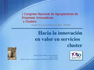 I Congreso Nacional de Agrupaciones de Empresas Innovadoras y Clusters