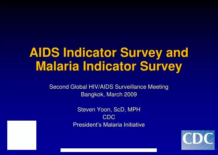 aids indicator survey and malaria indicator survey