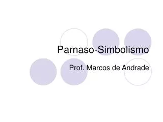 Parnaso-Simbolismo