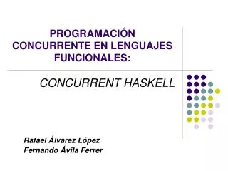 programaci n concurrente en lenguajes funcionales