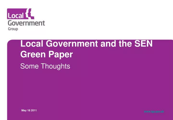 local government and the sen green paper