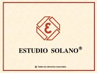 ESTUDIO SOLANO