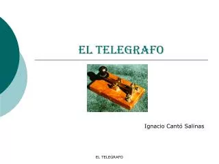 el telegrafo
