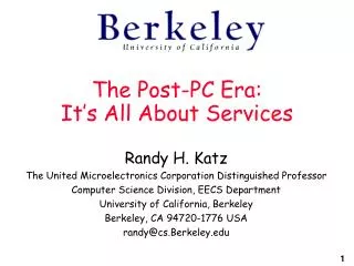 The Post-PC Era: It’s All About Services