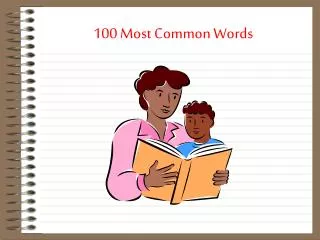 100 Most Common Words