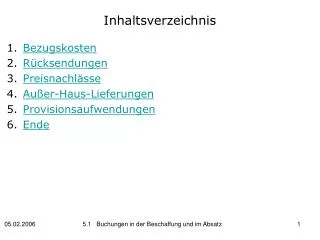 inhaltsverzeichnis