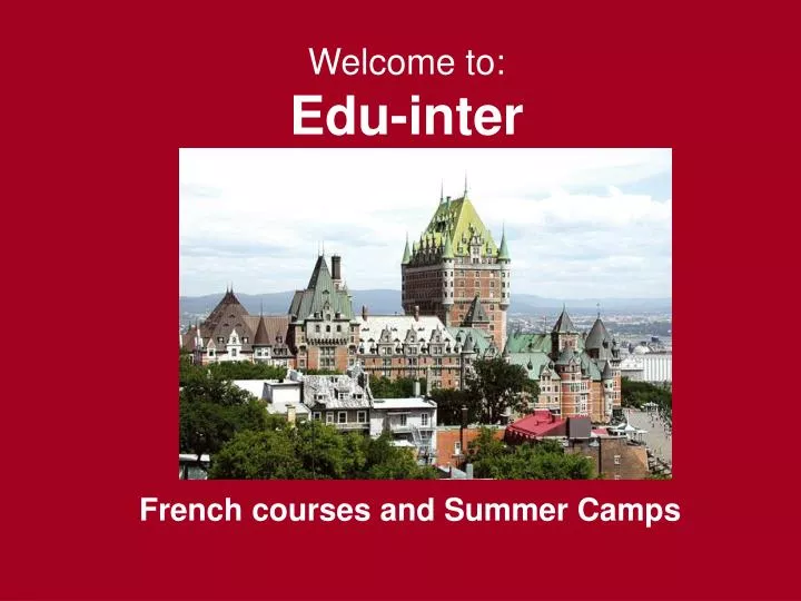 welcome to edu inter