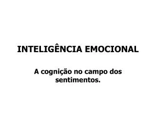 intelig ncia emocional
