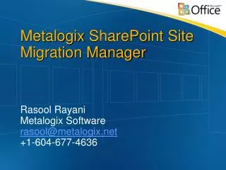 Metalogix SharePoint Site Migration Manager