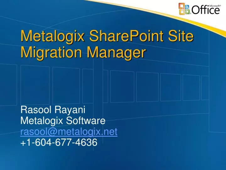 metalogix sharepoint site migration manager
