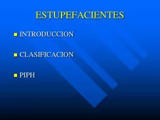 estupefacientes