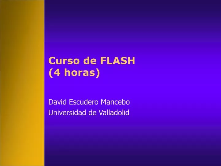 curso de flash 4 horas