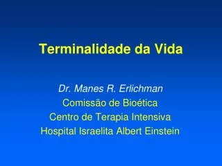 terminalidade da vida