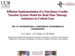 Efficient Implementation of a Non-linear Cardio-Vascular System Model for Real-Time Therapy Assistance in Critical Care