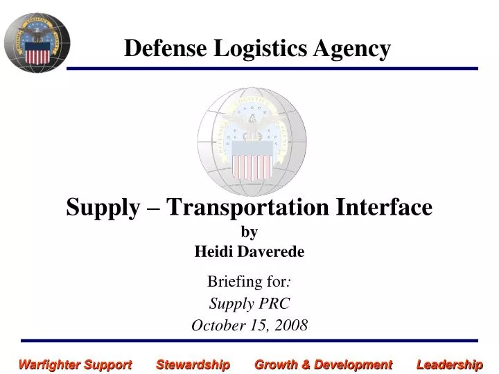 supply transportation interface by heidi daverede