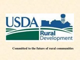 Committed to the future of rural communities