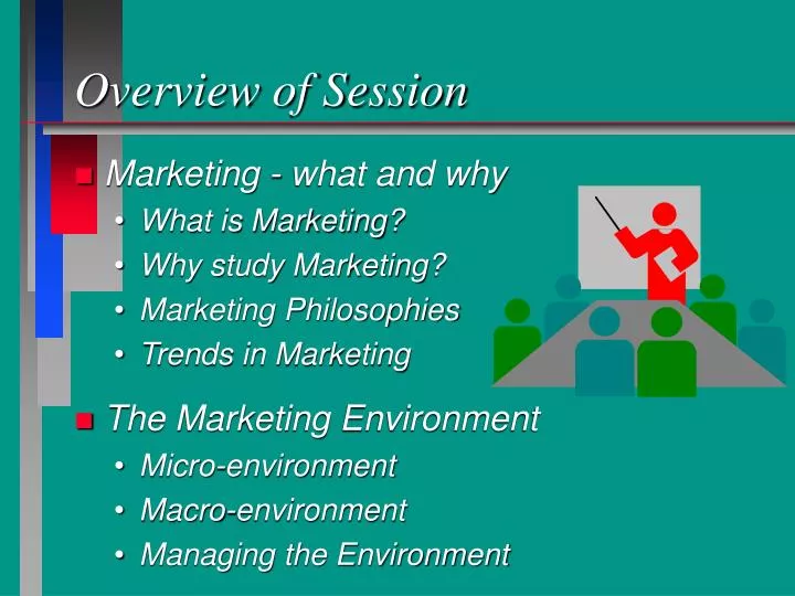 overview of session