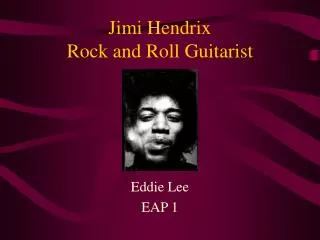Jimi Hendrix Rock and Roll Guitarist