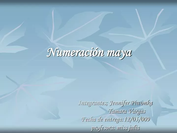 numeraci n maya