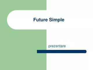future simple
