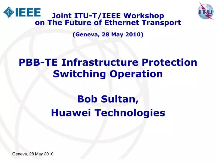 pbb te infrastructure protection switching operation