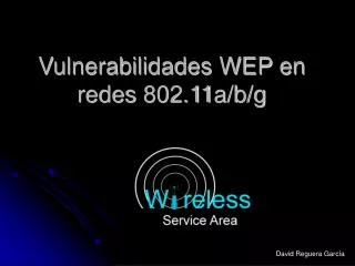 vulnerabilidades wep en redes 802 11a b g