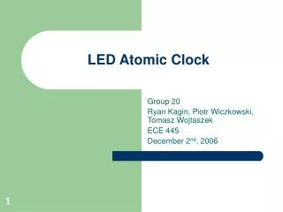 LED Atomic Clock
