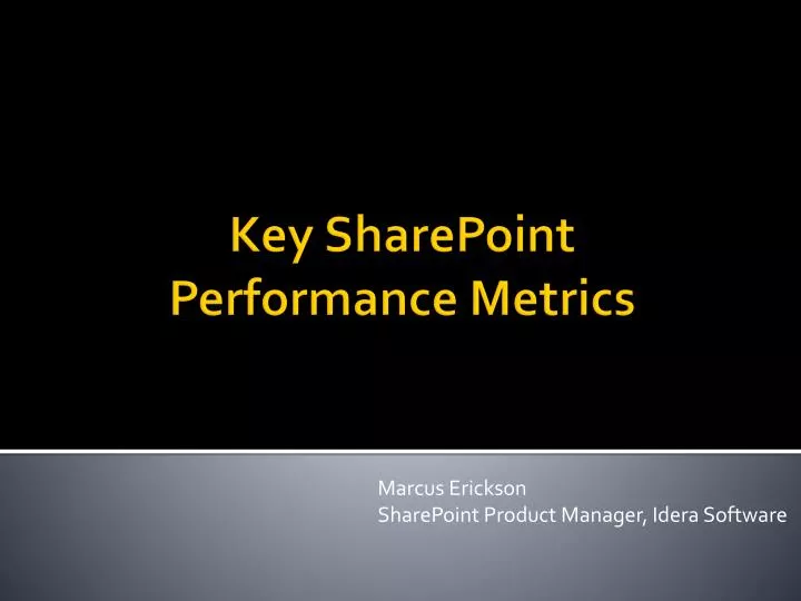 marcus erickson sharepoint product manager idera software