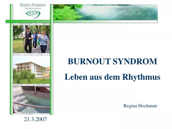 burnout syndrom leben aus dem rhythmus