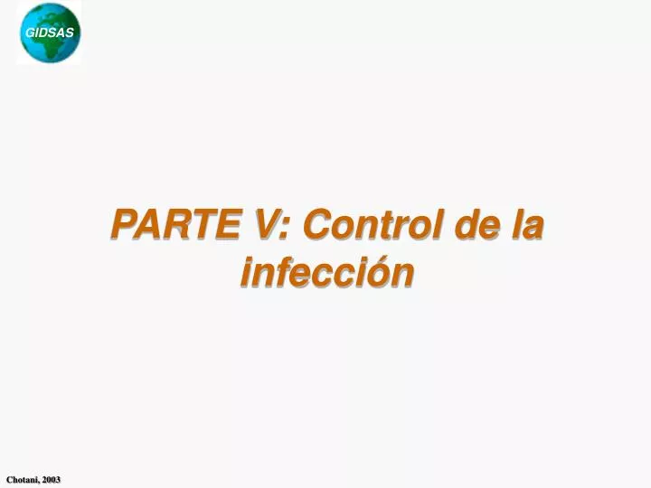 parte v control de la infecci n