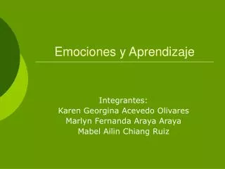 emociones y aprendizaje